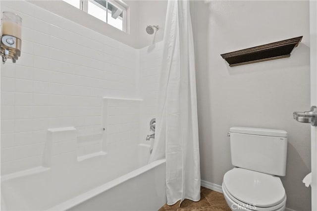 22514 Brightwood Pl, Saugus, CA 91350 - bathroom featuring shower / tub combo and tile patterned flooring