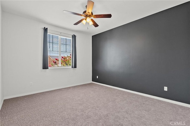 22514 Brightwood Pl, Saugus, CA 91350 - spare room with a ceiling fan and carpet flooring