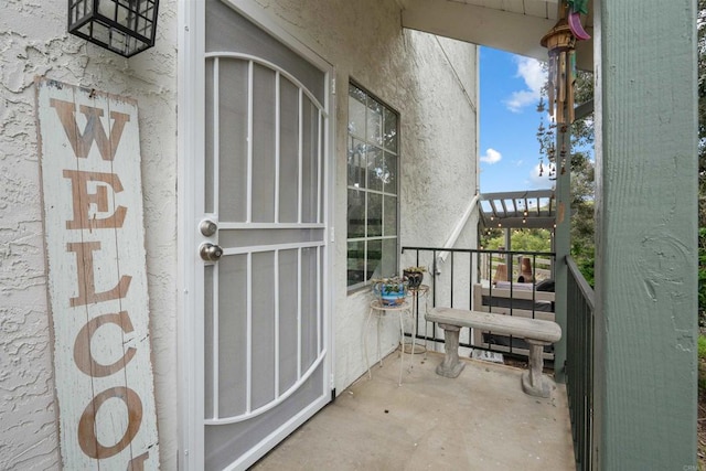 view of balcony