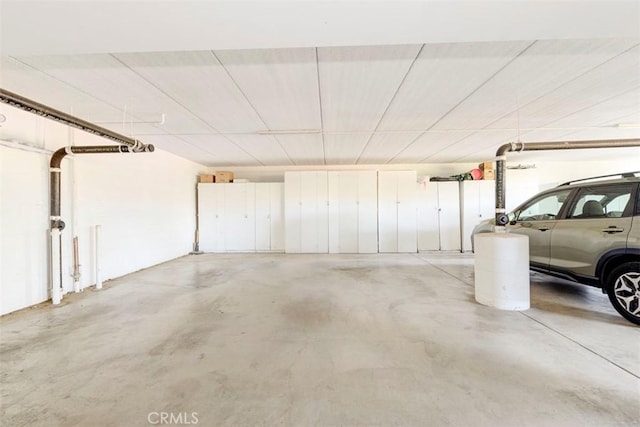 view of parking garage