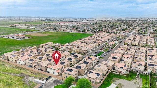 birds eye view of property featuring a residential view