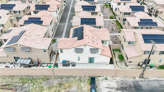 bird's eye view featuring a residential view