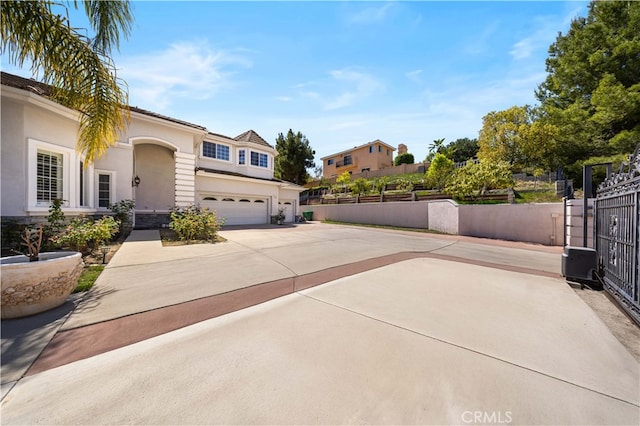 24288 Highcrest Dr, Diamond Bar, CA 91765 - exterior space with an attached garage, fence, and concrete driveway