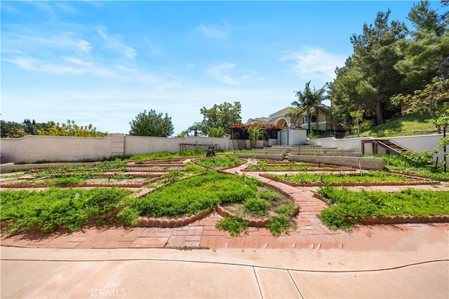 24288 Highcrest Dr, Diamond Bar, CA 91765 - view of yard with a storage shed, a garden, and fence