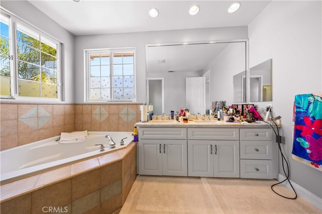 24288 Highcrest Dr, Diamond Bar, CA 91765 - bathroom with a bath and vanity