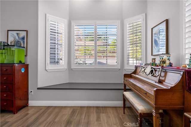 24288 Highcrest Dr, Diamond Bar, CA 91765 - living area with baseboards and wood finished floors