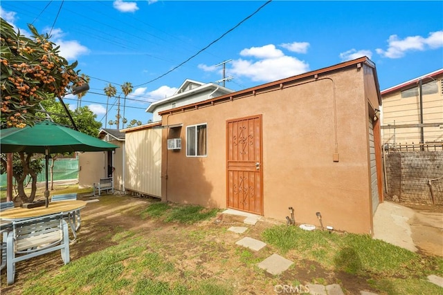 exterior space with fence