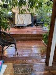 17838-17840 Los Alimos St, Granada Hills, CA 91344 - view of wooden deck