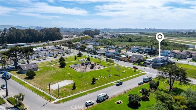 drone / aerial view featuring a residential view