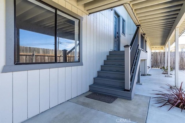 view of staircase