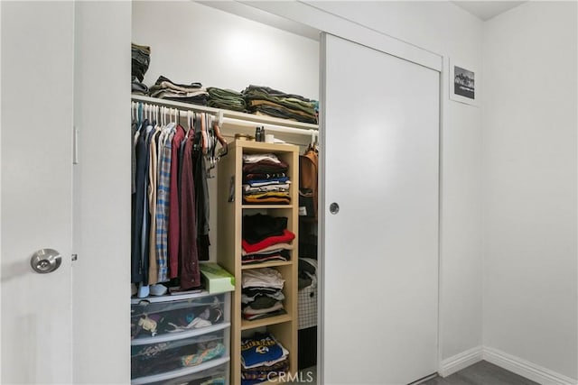 view of closet