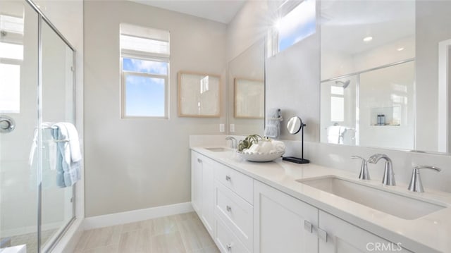 302 Fawn St, Rancho Mission Viejo, CA 92694 - full bath featuring a stall shower and a sink