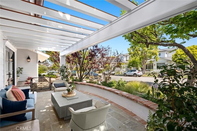 1981 Port Dunleigh Cir, Newport Beach, CA 92660 - view of patio / terrace featuring a pergola and outdoor lounge area