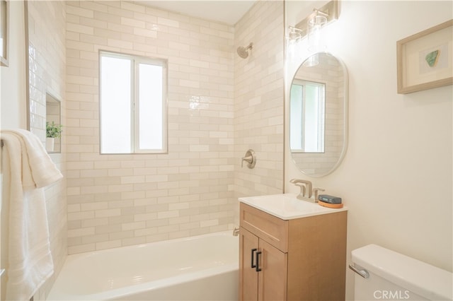 6022 Camerino, Lakewood, CA 90713 - bathroom with toilet, shower / tub combination, and vanity