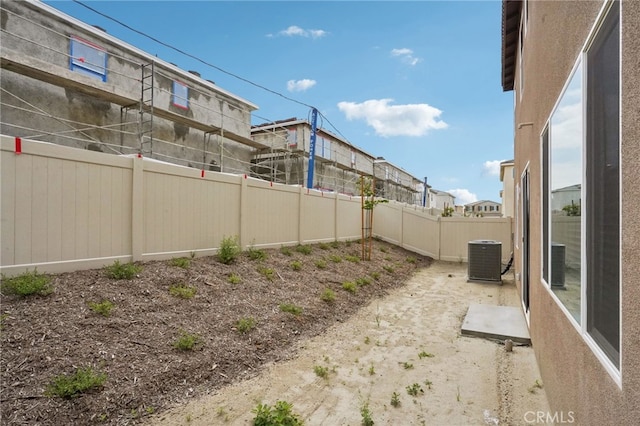 2070 Zest St, Redlands, CA 92374 - fenced backyard featuring central air condition unit
