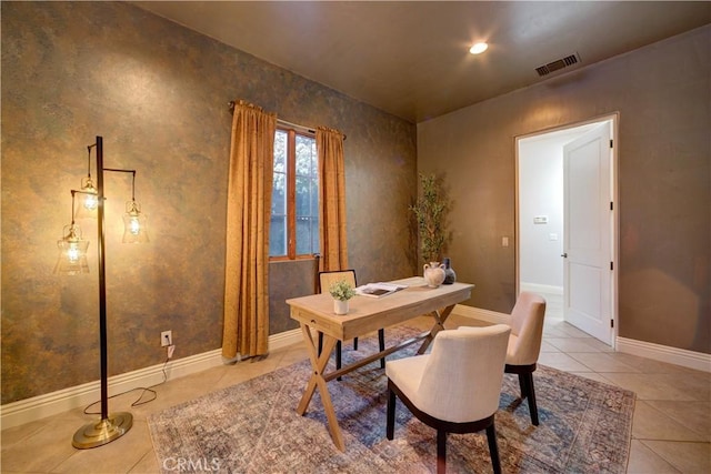 806 Vista Cerro Dr, Paso Robles, CA 93446 - tiled office featuring baseboards and visible vents