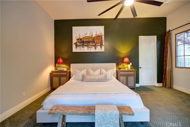 806 Vista Cerro Dr, Paso Robles, CA 93446 - carpeted bedroom with baseboards and ceiling fan