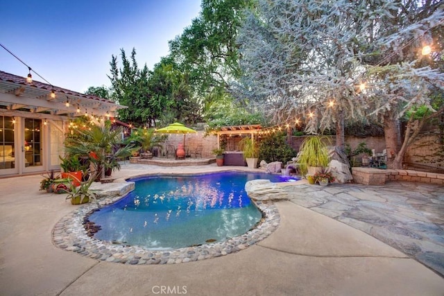 806 Vista Cerro Dr, Paso Robles, CA 93446 - view of pool with fence, a fenced in pool, and a patio