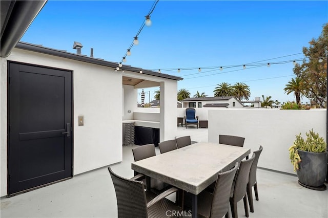 429 Marigold Ave, Corona Del Mar, CA 92625 - view of patio / terrace featuring outdoor dining space and fence