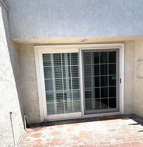 exterior view of stucco siding