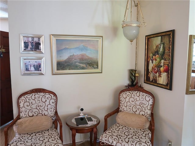 view of living area
