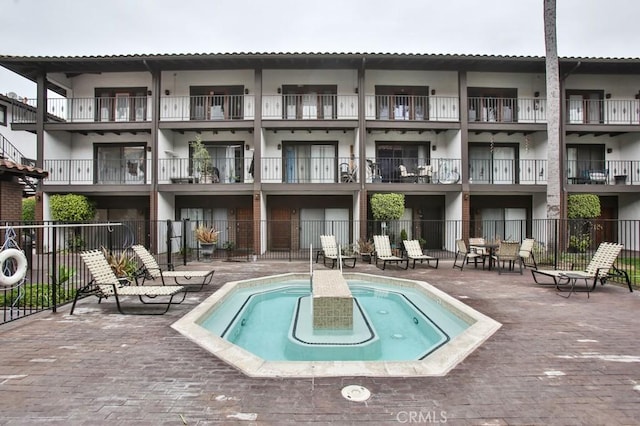 17200 Newhope St Unit 206, Fountain Valley, CA 92708 - view of swimming pool with a swimming pool and a patio