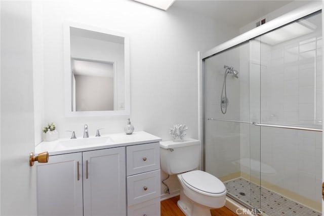 28590 Middlebury Way, Menifee, CA 92586 - full bathroom with a shower stall, toilet, and vanity