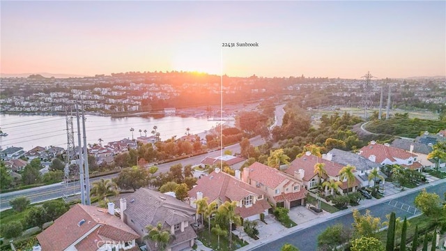 bird's eye view featuring a residential view