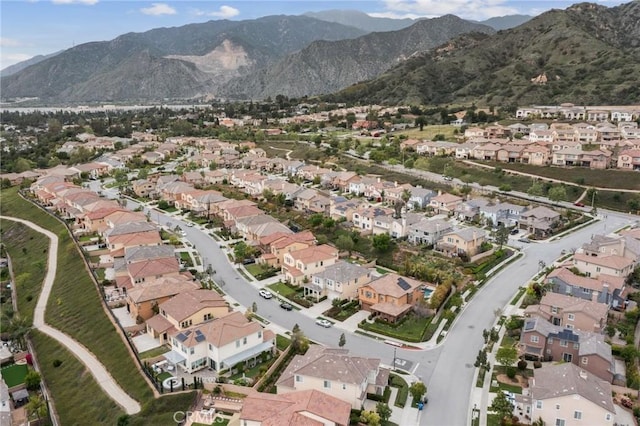 676 E Desert Willow Rd, Azusa, CA 91702 - birds eye view of property featuring a residential view and a mountain view