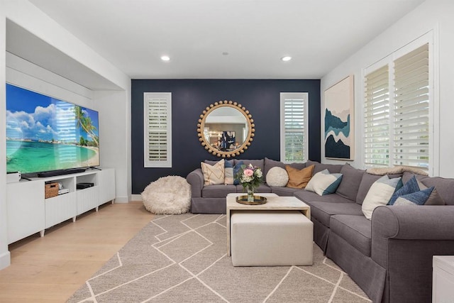 17236 Eagle Canyon Way, San Diego, CA 92127 - living room featuring wood finished floors and recessed lighting