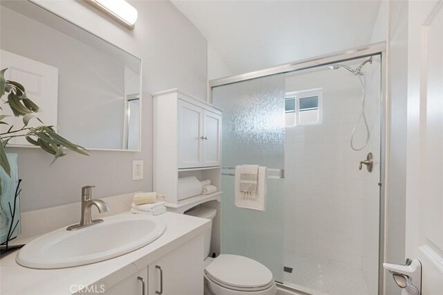 653 Joann St, Costa Mesa, CA 92627 - full bathroom featuring vanity, toilet, and a stall shower