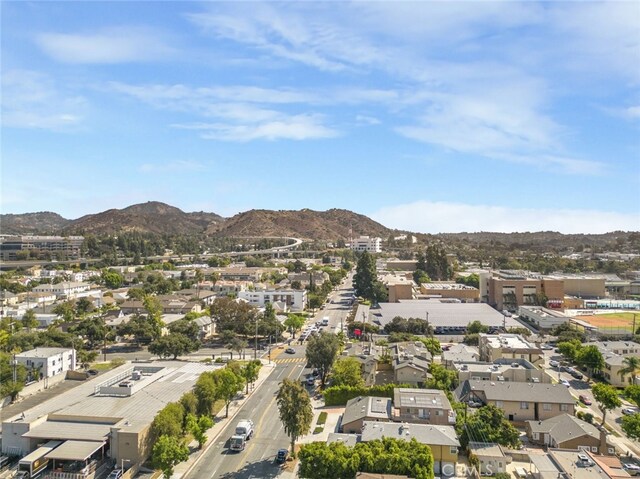 1344 E Broadway, Glendale, CA 91205 - drone / aerial view featuring a mountain view