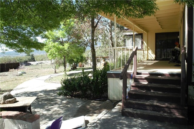 exterior space with fence