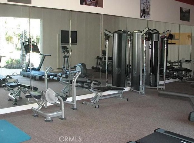 view of gym