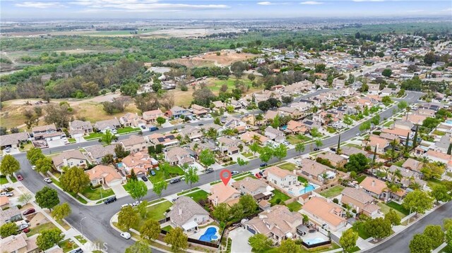 drone / aerial view featuring a residential view