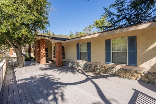 3192 Lytle Creek Rd, Lytle Creek, CA 92358 - view of wooden terrace