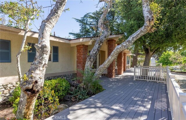 3192 Lytle Creek Rd, Lytle Creek, CA 92358 - view of wooden deck