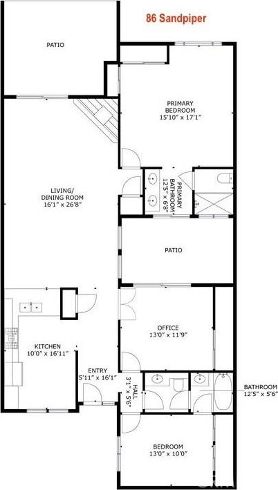 86 Sandpiper Unit 17, Irvine, CA 92604 - view of layout