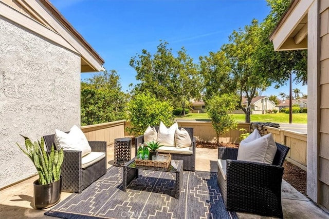 86 Sandpiper Unit 17, Irvine, CA 92604 - view of patio / terrace with outdoor lounge area