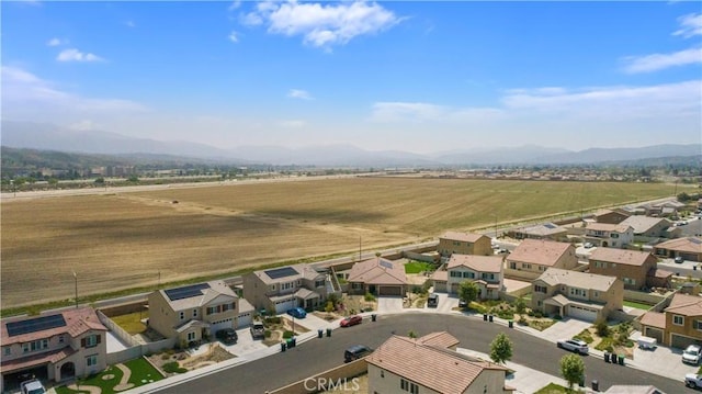 aerial view with a rural view and a mountain view