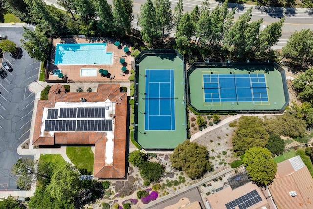 birds eye view of property
