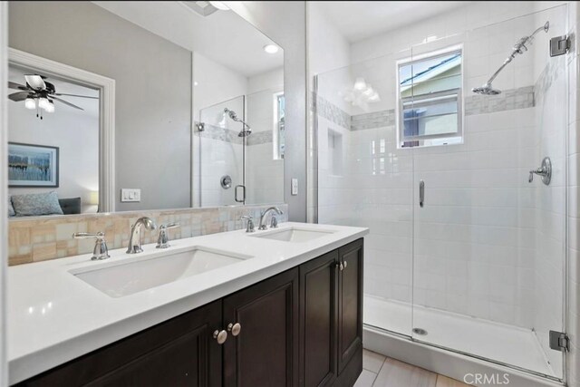 94 Jaripol Cir, Rancho Mission Viejo, CA 92694 - full bath featuring ensuite bath, a shower stall, and double vanity