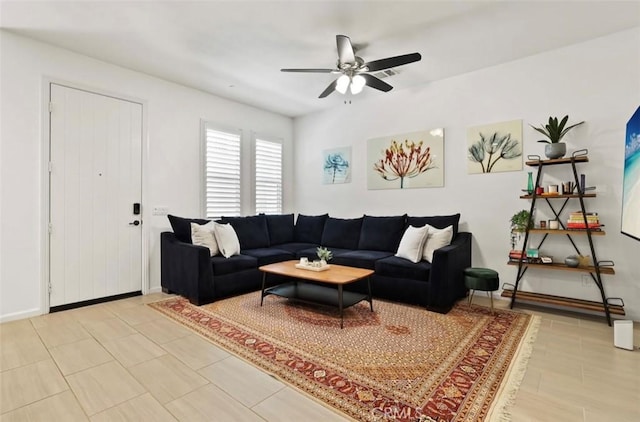 94 Jaripol Cir, Rancho Mission Viejo, CA 92694 - living area with a ceiling fan