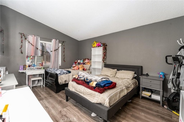 25448 Wedmore Dr, Moreno Valley, CA 92553 - bedroom with vaulted ceiling and wood finished floors