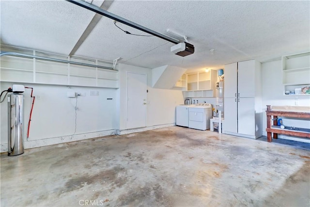 16591 Busby Ln, Huntington Beach, CA 92647 - garage featuring independent washer and dryer and a garage door opener