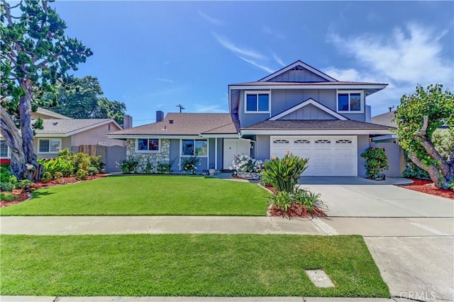 16591 Busby Ln, Huntington Beach, CA 92647 - traditional home featuring driveway, an attached garage, and stucco siding