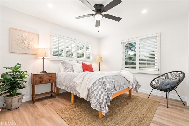 2430 Van Wick St, Inglewood, CA 90303 - bedroom featuring baseboards, recessed lighting, and wood finished floors