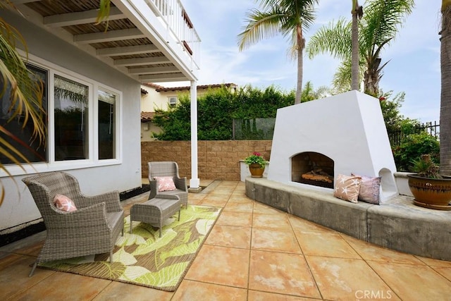 4505 Cresta Babia, San Clemente, CA 92673 - view of patio / terrace with an outdoor fireplace