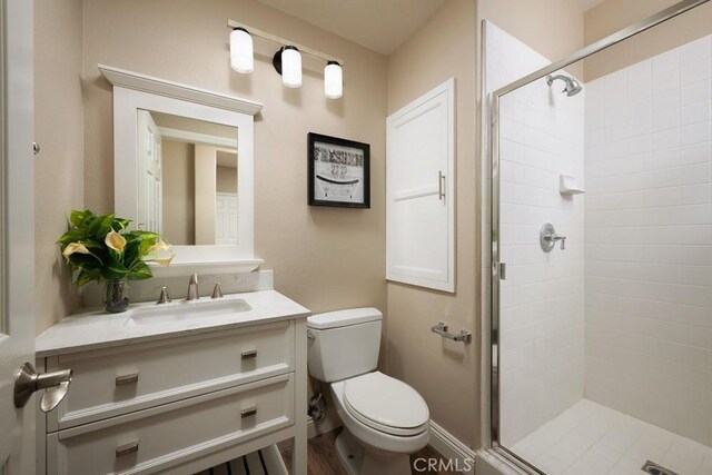 4505 Cresta Babia, San Clemente, CA 92673 - bathroom with a shower stall and vanity