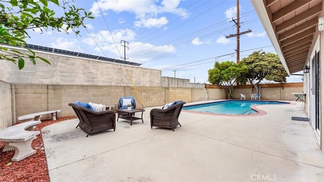 16001 Ballantine Ln, Huntington Beach, CA 92647 - view of swimming pool with a patio area and a fenced backyard